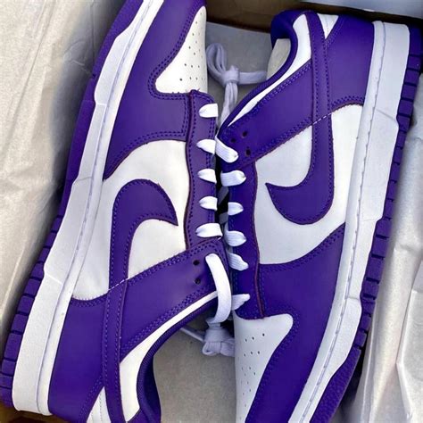 Court Purple dunks 🔺 •worn lightly - Depop