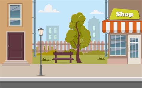 Town Background Clipart Of Dogs