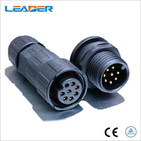 110V 5A M16 8 Wire Waterproof Cable Connector