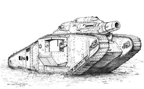 Wild Skies Europa Tempest British Tank 1 by ChuckWalton on DeviantArt