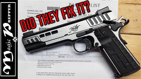 My Kimber Customer Service Experience - YouTube