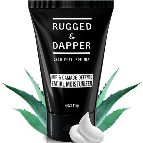 Amazon.com: RUGGED & DAPPER Age Defense Mens Face Moisturizer | 4oz ...