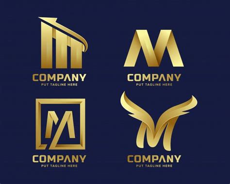 Premium Vector | Premium luxury creative letter m logo for company ...