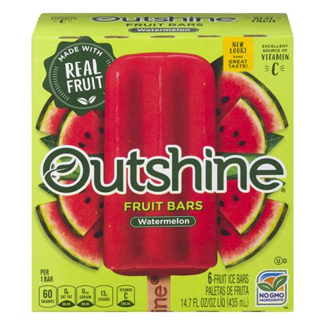 Save on Outshine Fruit Bars Watermelon - 6 ct Order Online Delivery | GIANT