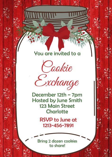 Cookie Exchange Invitations