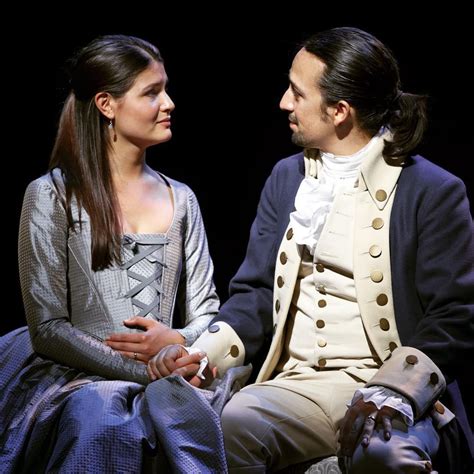 Eliza Schuyler Hamilton (Philippa Soo) and Alexander Hamilton (Lin ...