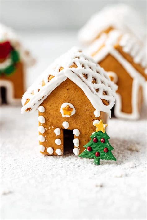 Mini Gingerbread Houses - Baked Ambrosia