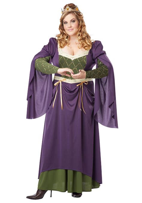 Lady in Waiting Costume Plus Size £47.99 : Direct 2 U Fancy Dress ...