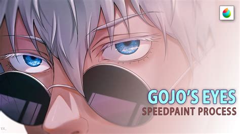 Gojo Eyes | Speedpaint Process - YouTube