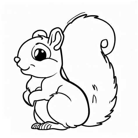 Squirrel Coloring Pages Coloringlib – NBKomputer