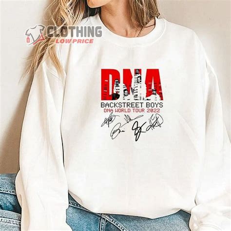 Backstreet Boys 2022 Tour Merch DNA World Tour Signatures T-Shirt - ClothingLowPrice