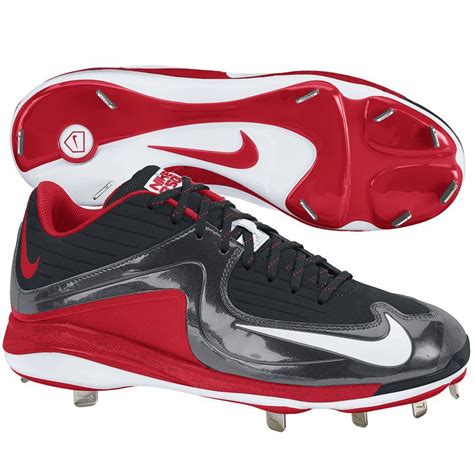 nike men's air mvp pro metal ii baseball cleats (14, black / red ...