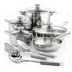 Stainless Steel 12 piece cookware only $35.09!
