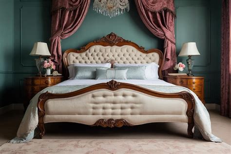 Bed with victorian style | Premium AI-generated image