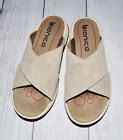 Bionica Ambridge Women’s Khaki Leather Sandal Slide Shoe~NextToNew ~Sz ...