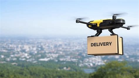 Drone Delivering Goods City Autonomous Delivery Stock Footage Video ...