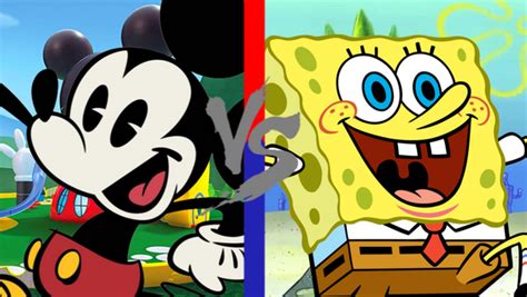 Mickey Mouse vs SpongeBob SquarePants | Fictional Fighters Wiki | Fandom