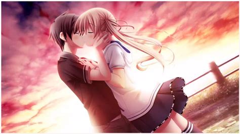 Cute Anime Couple Kissing Wallpapers - Wallpaper Cave