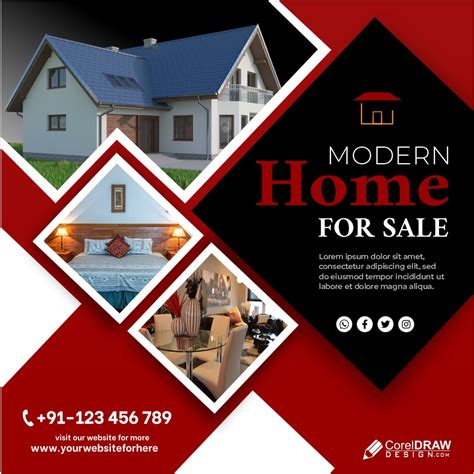 Download Modern Home Banner Free Vector | CorelDraw Design (Download ...