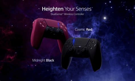 New DualSense Colors Coming Soon: Cosmic Red and Midnight Black