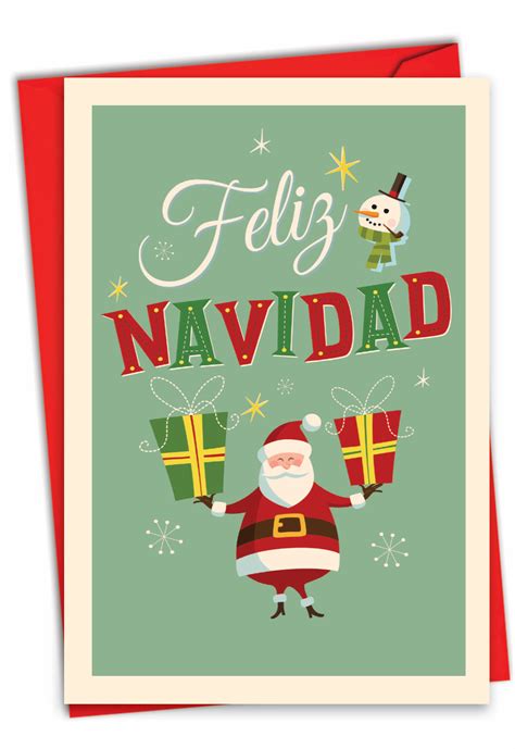 Spanish Noel: Creative Merry Christmas Greeting Card