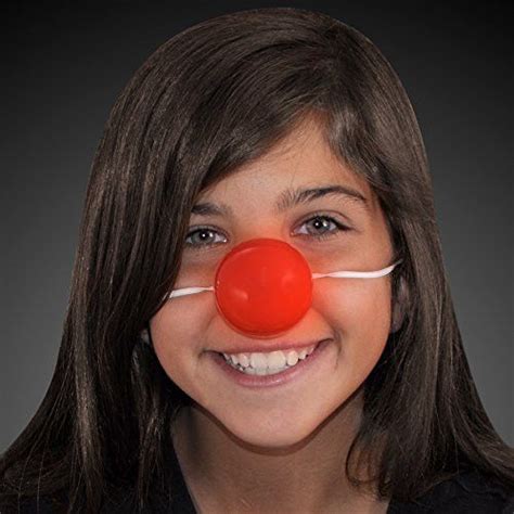 Light Up Blinking Red Clown Nose | Clown nose, Red clown nose, Red nose