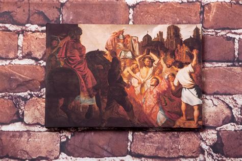 The Stoning of St. Stephen by Rembrandt Gallery Wrapped - Etsy