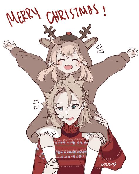 merry christmas from albedo and klee! : r/Genshin_Impact