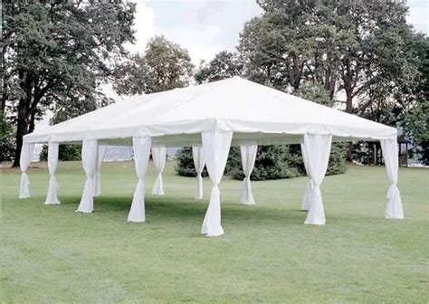 20X40 WHITE CANOPY TENT. ADDITIONAL SIZES AVAILABLE. - Party Plus Rentals