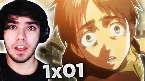 ATTACK ON TITAN EPISODE 1 REACTION | I DIDN'T EXPECT THIS! - YouTube