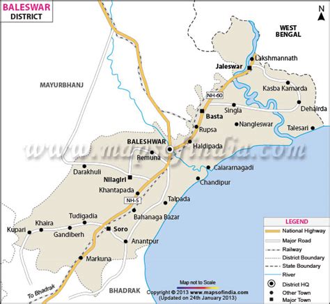 Baleshwar District Map