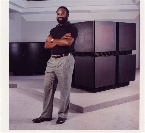 Emeagwali and World's Fastest Supercomputer (standing)