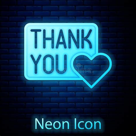 THANK YOU Glowing Purple Neon Lamp Sign on a Black Electric Wall Stock Vector - Illustration of ...