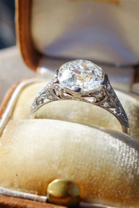 Vintage 2.81 Carat Tiffany & Co. Engagement Ring Circa 1915 | Engagement rings, Cheap engagement ...