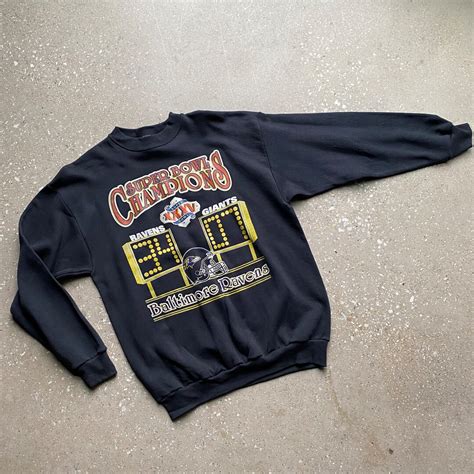 Vintage Baltimore Ravens Super Bowl Champions Crewneck Sweatshirt ...