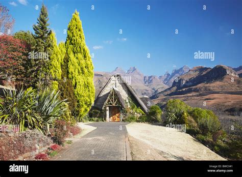 Chapel at Cathedral Peak Hotel, Cathedral Peak Nature Reserve, Ukhahlamba-Drakensberg Park ...