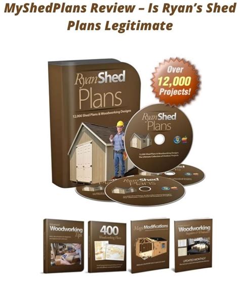 MyShedPlans Review - Is Ryan's Shed Plans Legitimate?