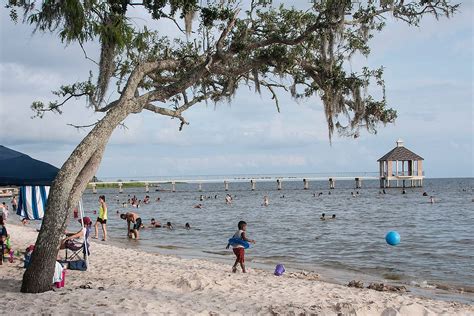 With calm, shallow water, Mandeville's Fontainebleau State Park is ...