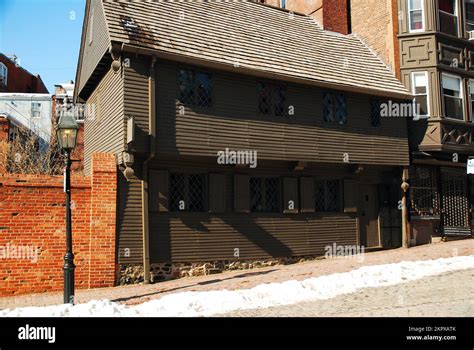 The original wood framed Paul Revere House is now a museum in Boston’s ...