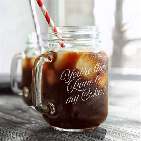 Rum To My Coke Glass By Oh So Cherished | notonthehighstreet.com