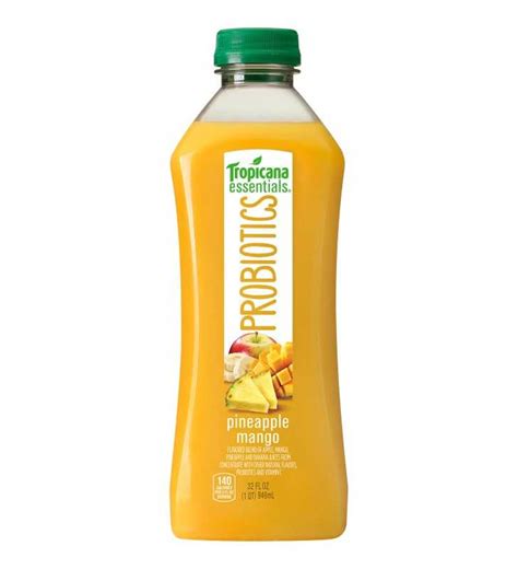 Tropicana Essentials? Probiotics Pineapple Mango Juice 32 fl. oz. Bottle