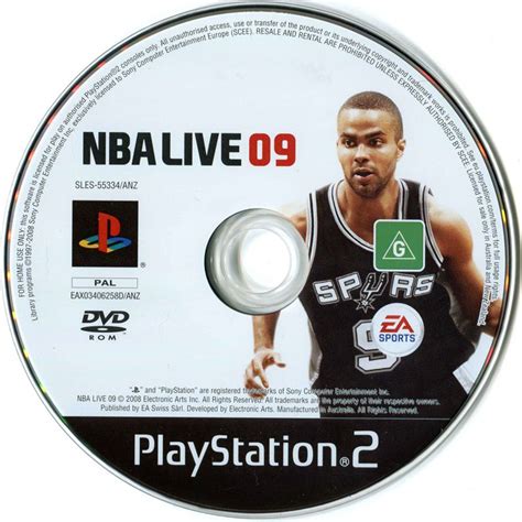 NBA Live 09 (2008) PlayStation 2 box cover art - MobyGames