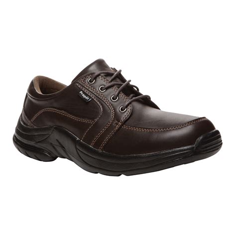 Propet Men's COMMUTERLITE Bronco Brown Casual Oxford-Wide widths ...