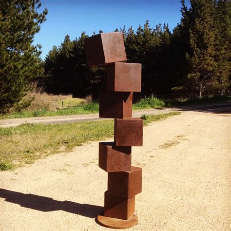 totem cube sculpture - cubestack #9 - 150cm | Soho Galleries Sydney