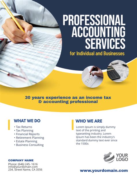 Accounting Services Flyer Poster Template | PosterMyWall