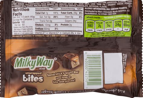 33 Milky Way Nutrition Label - Labels Design Ideas 2020