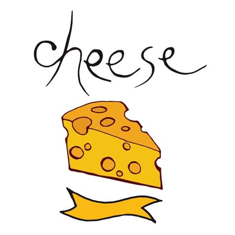 Premium Vector | Cheese doodle