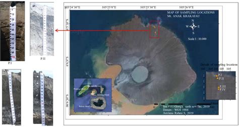 Sampling locations and the tephra profiles. | Download Scientific Diagram