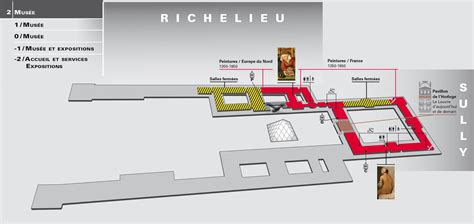 O Museu do Louvre Nível de mapa 2 - Mapa do Museu do Louvre Nível 2 ...