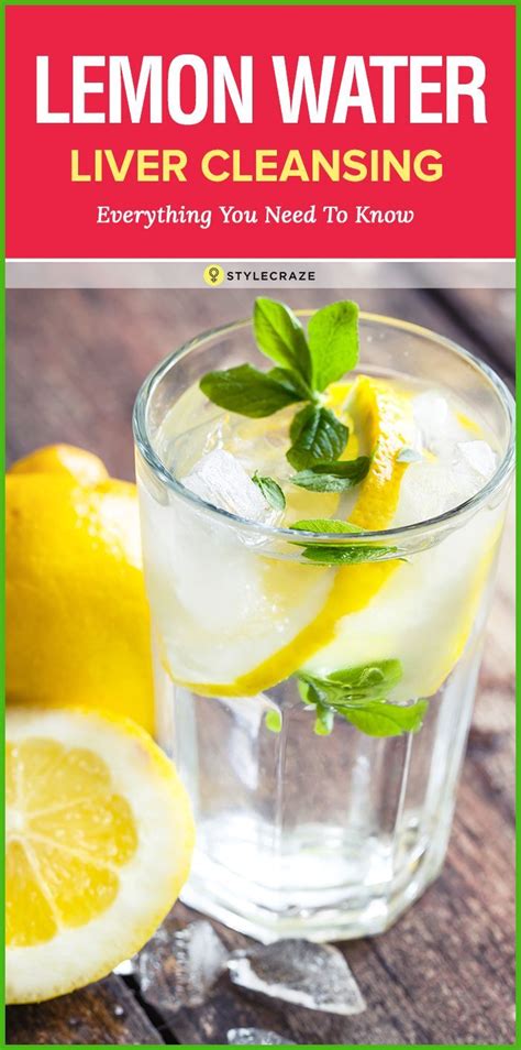Lemon Water Liver Cleansing- Everything You Need To Know | Natural liver detox, Detox drinks ...